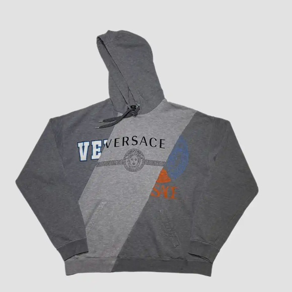 AUTHENTIC Men’s Versace Hoodie Gray Size Large - Picture 1 of 4